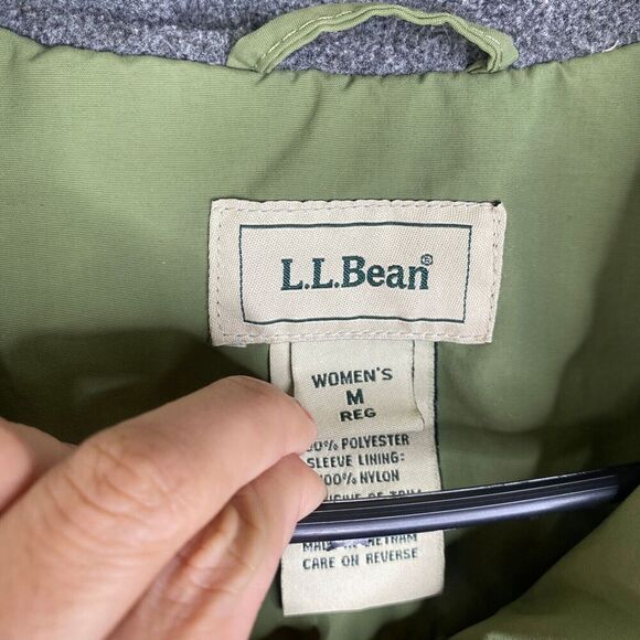 LL Bean Women’s Jacket Warm Fleece Lined Coat Zip Pockets Medium Casual - Picture 8 of 11